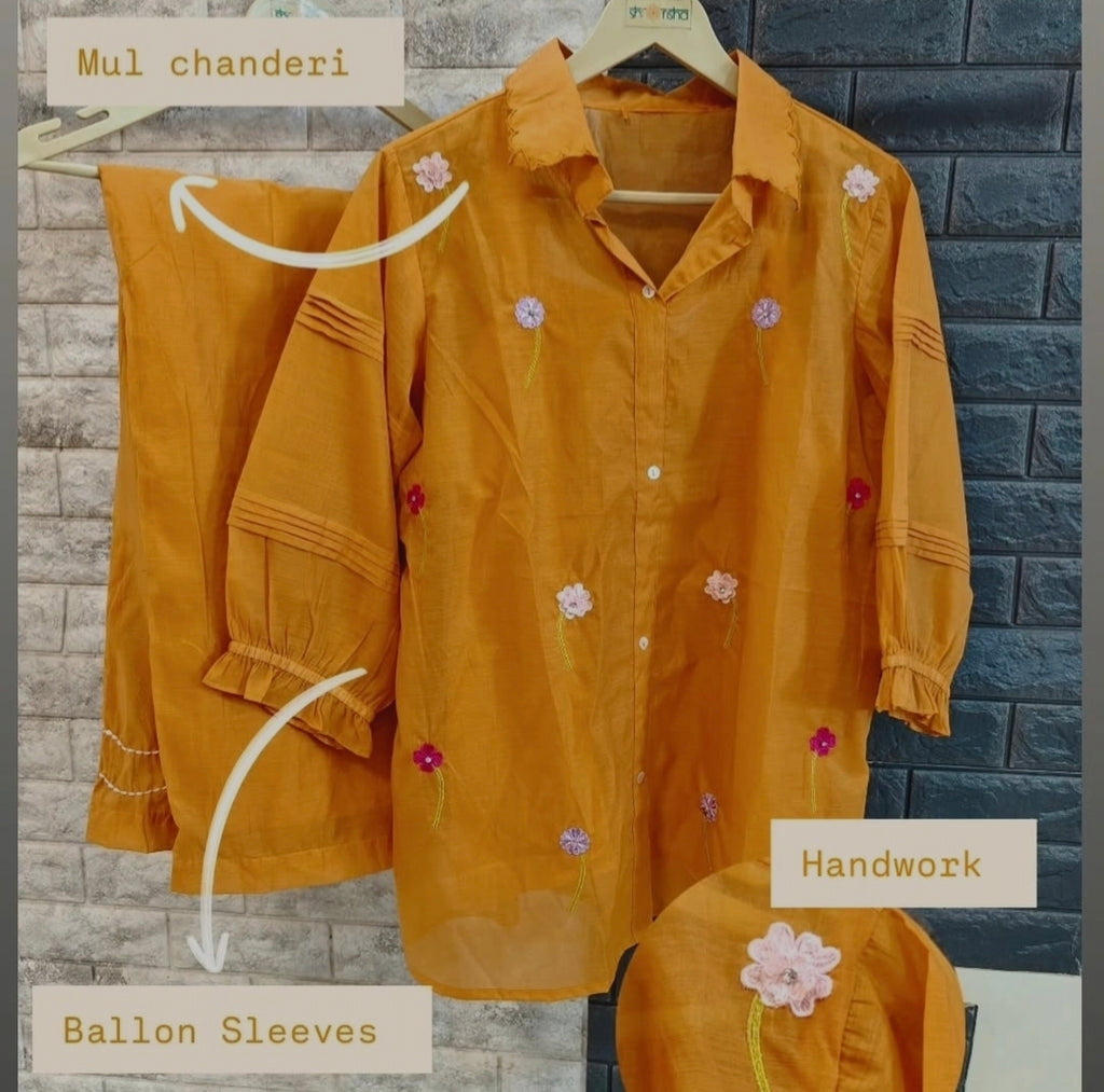Mul chanderi cordset