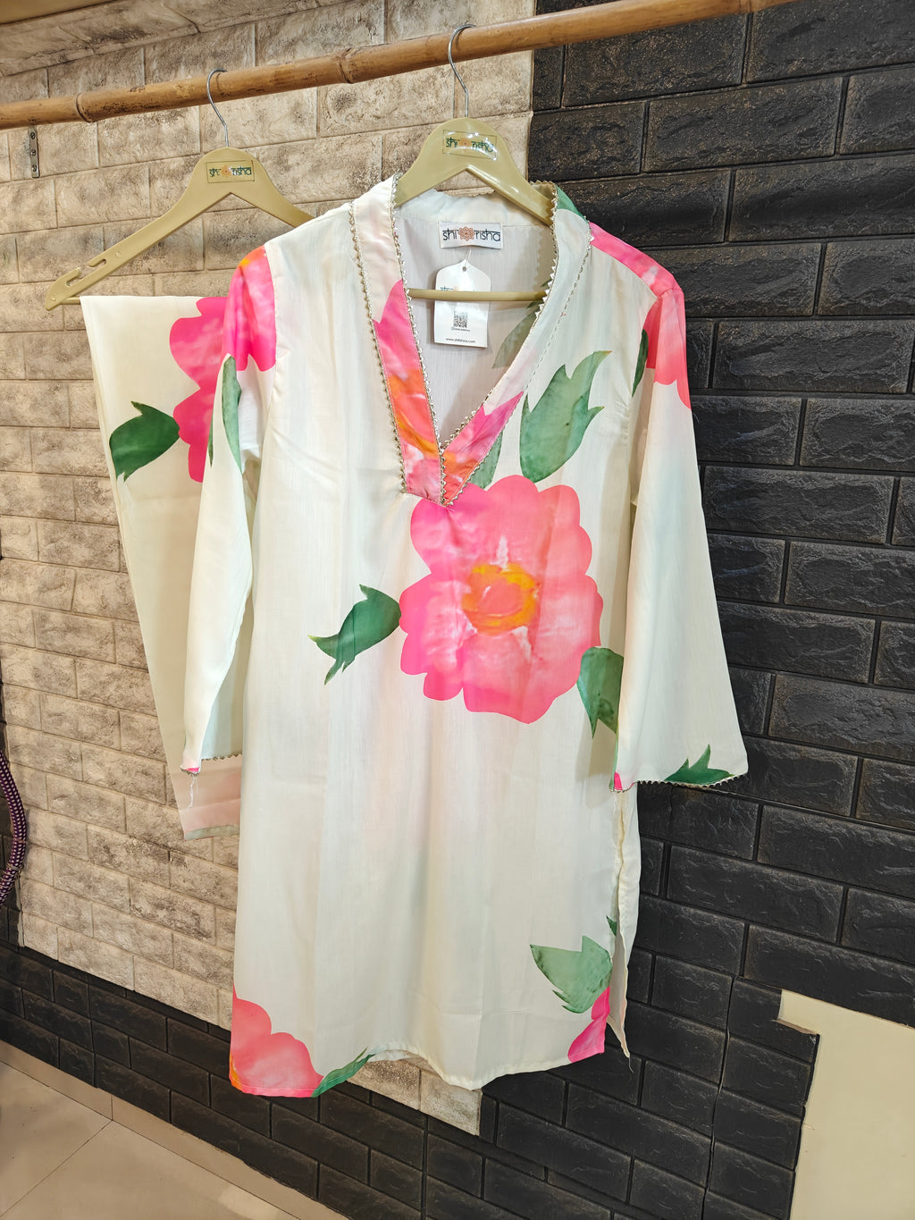 Bloom in Comfort: Floral Printed Cotton Co-ord Set
