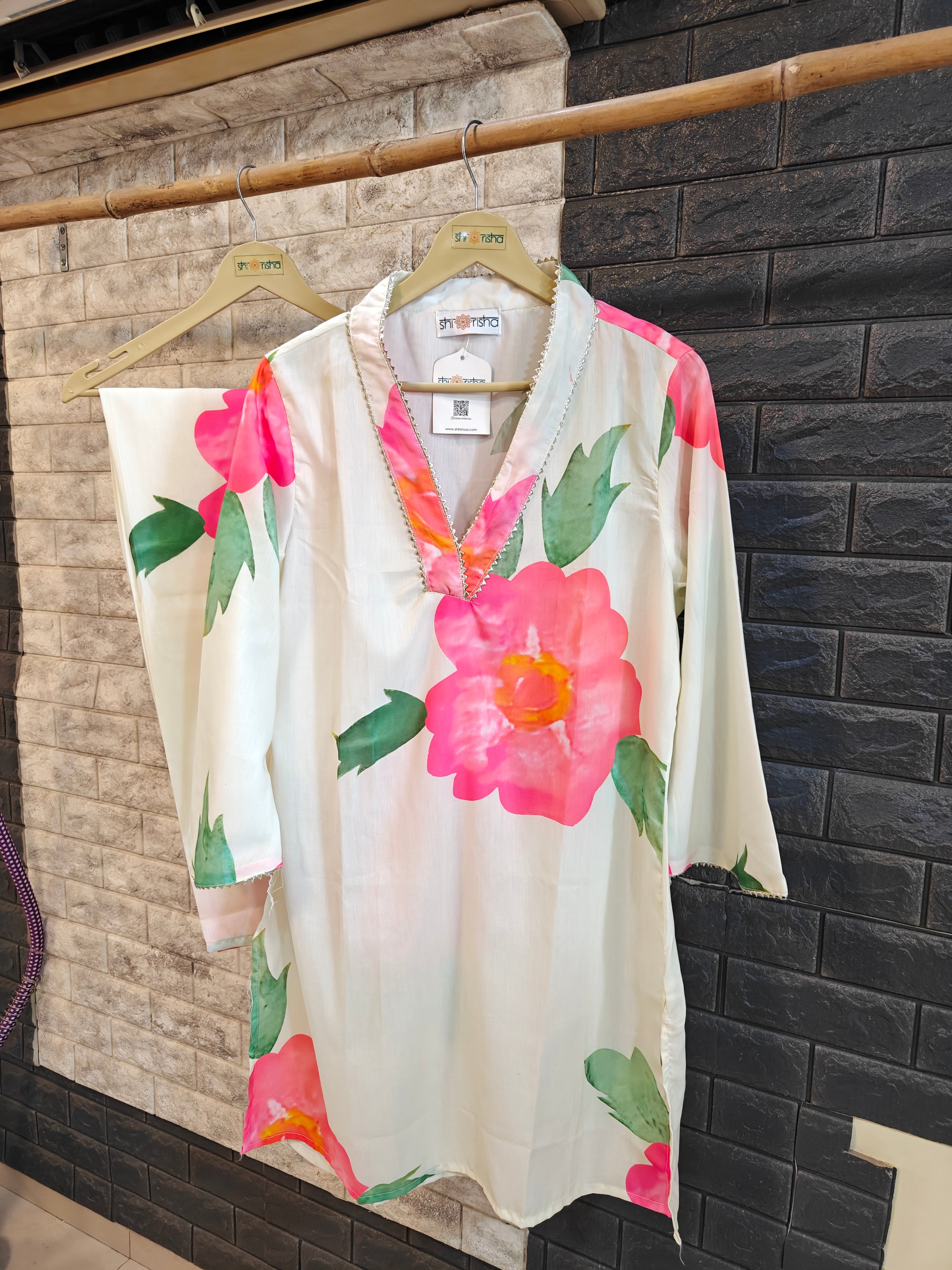 Bloom in Comfort: Floral Printed Cotton Co-ord Set