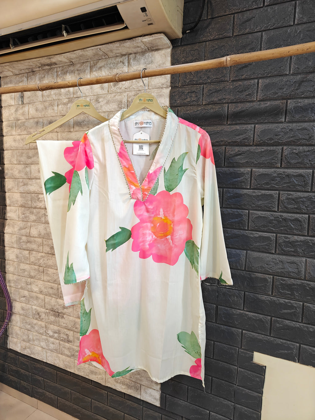 Bloom in Comfort: Floral Printed Cotton Co-ord Set
