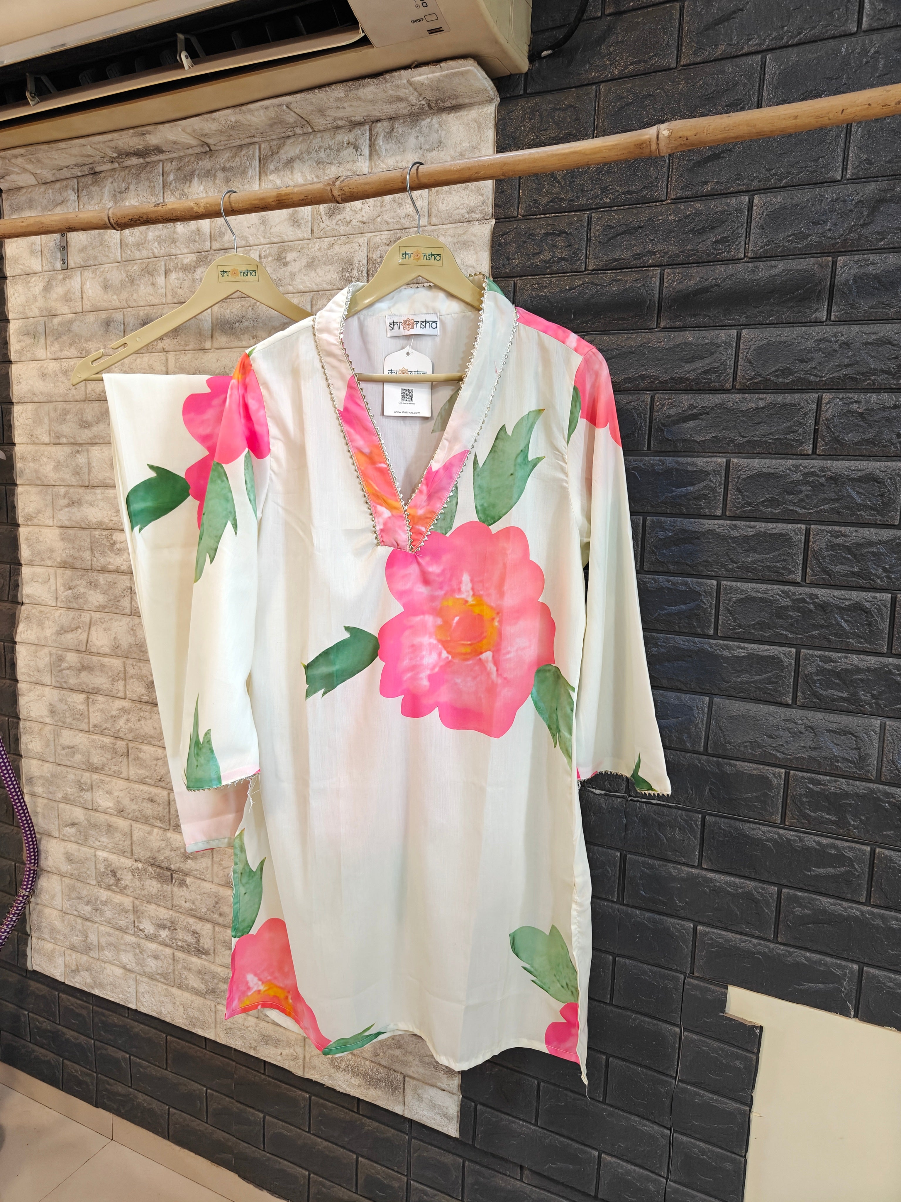 Bloom in Comfort: Floral Printed Cotton Co-ord Set