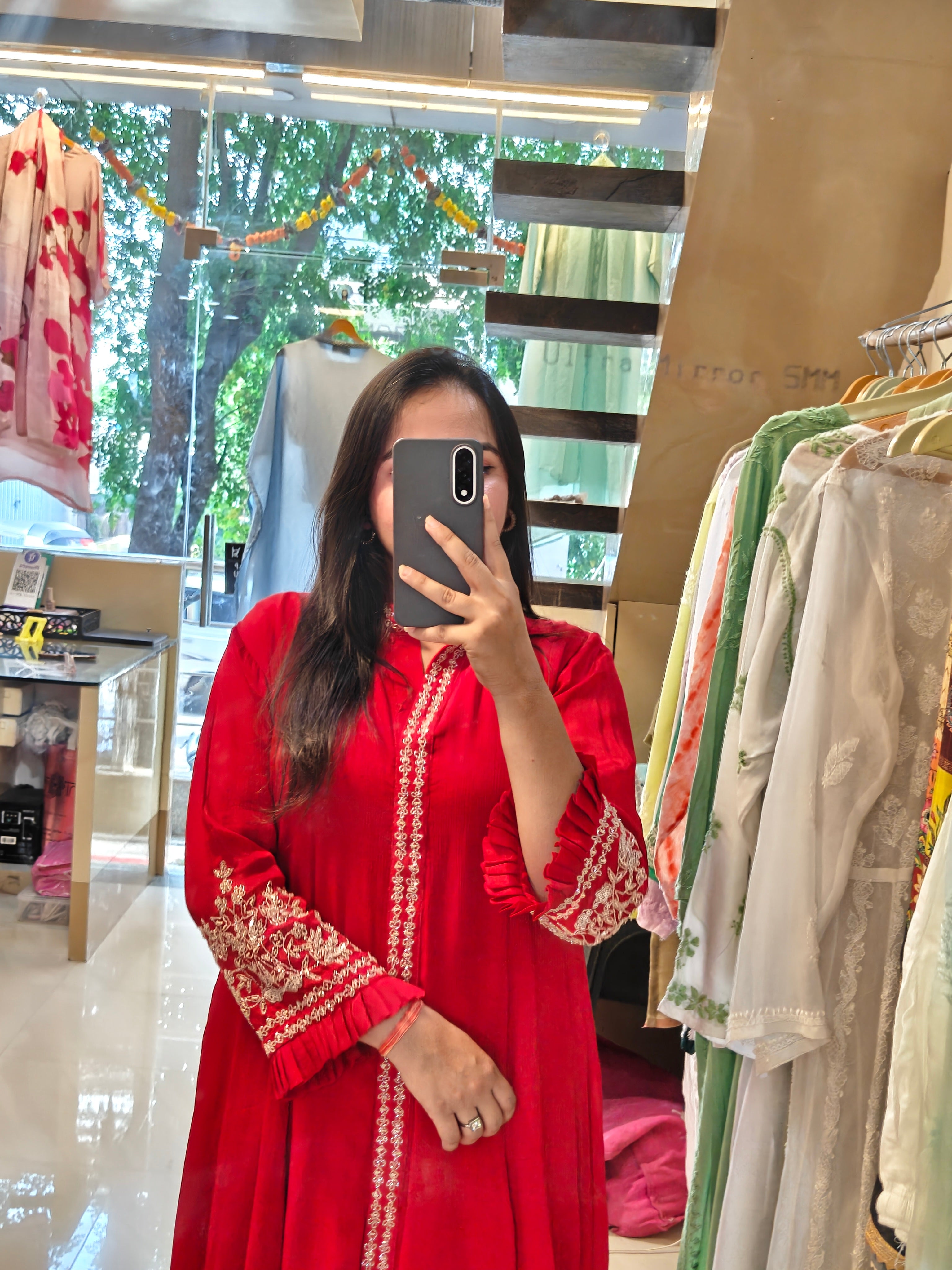 Crimson Grace: Chinon A-Line Handwork 2-Piece Suit