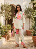 Bloom in Comfort: Floral Printed Cotton Co-ord Set