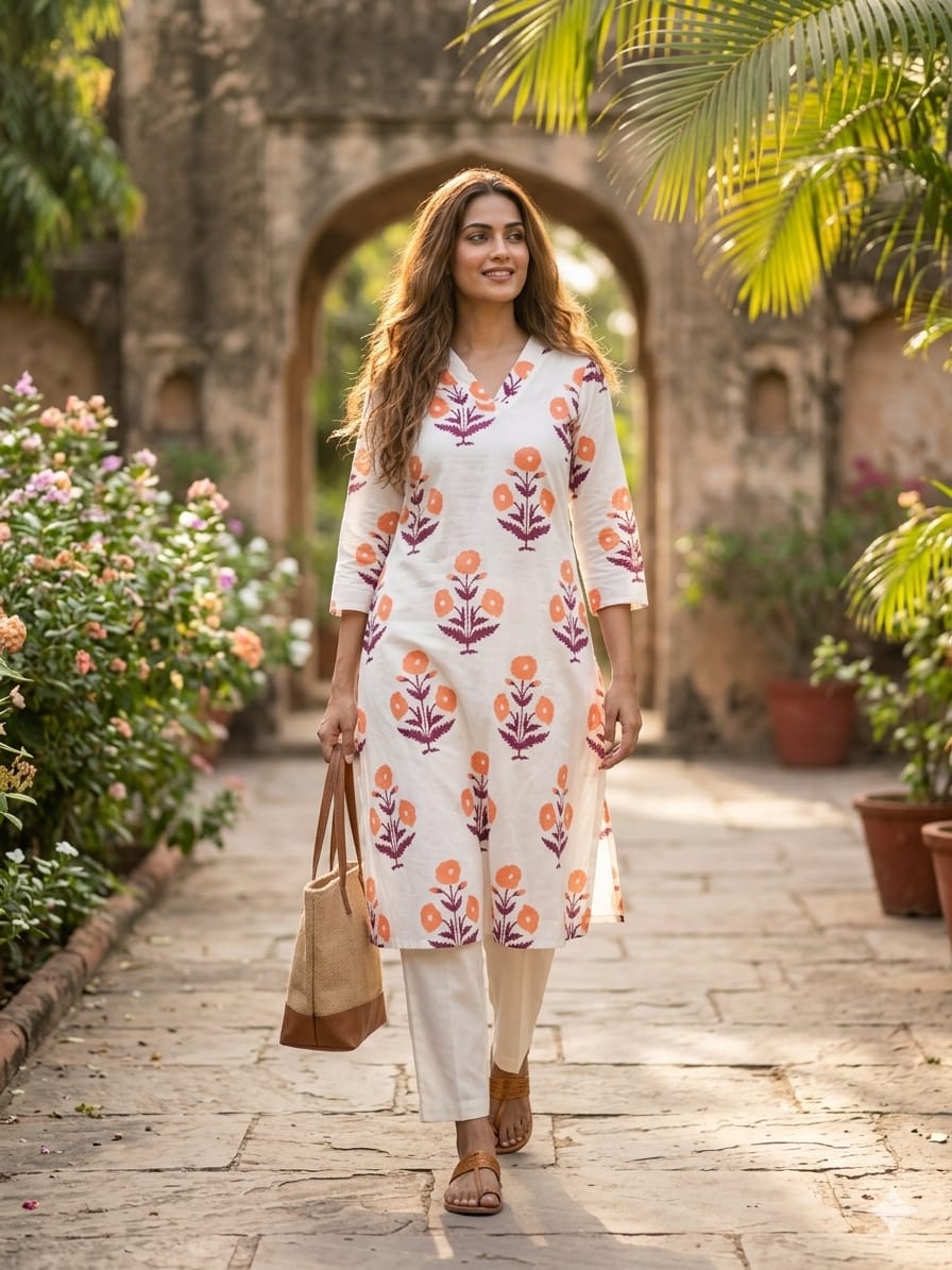 Marigold Bloom: Cotton 2-Piece Set