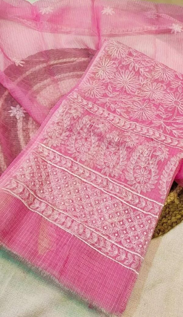 Kota Suit Material With Thread Work .